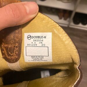 Double h boots 9.5 size worn a handful of times